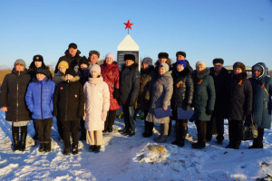В деревне Поляковка состоялось открытие памятника героям, павшим в годы ВОВ. 