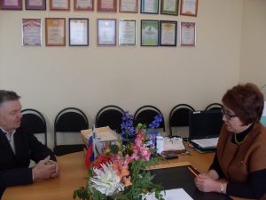 Рабочая поездка в район.